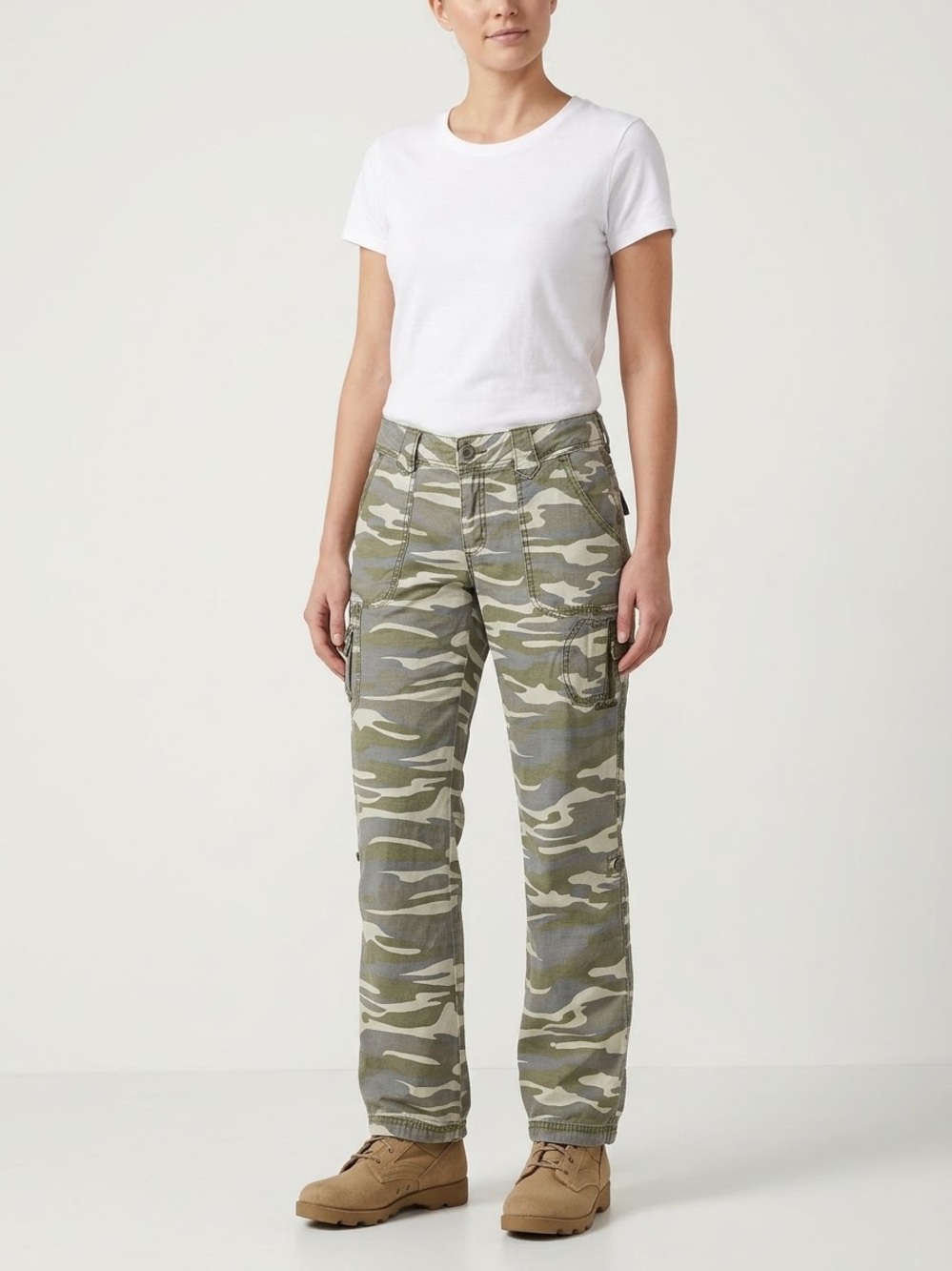 Cabela's Women's Olive Camo Cargo Joggers
